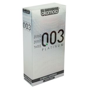 Okamoto 003 Condom Male Ultra-Thin Condom Platinum